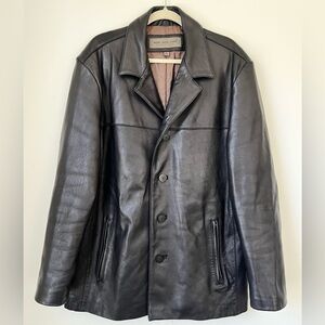 Marc New York Jacket Men’s XL Leather Jacket Brown